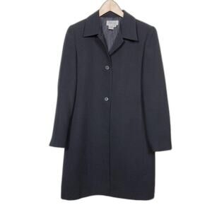 Style & Co Collection Long Blazer Womens Size 6P Black Button Front Lined Jacket